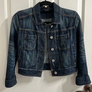 Express denim crop jacket